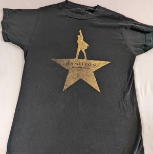 Hamilton The Broadway Musical Black Tshirt Dixe  Small